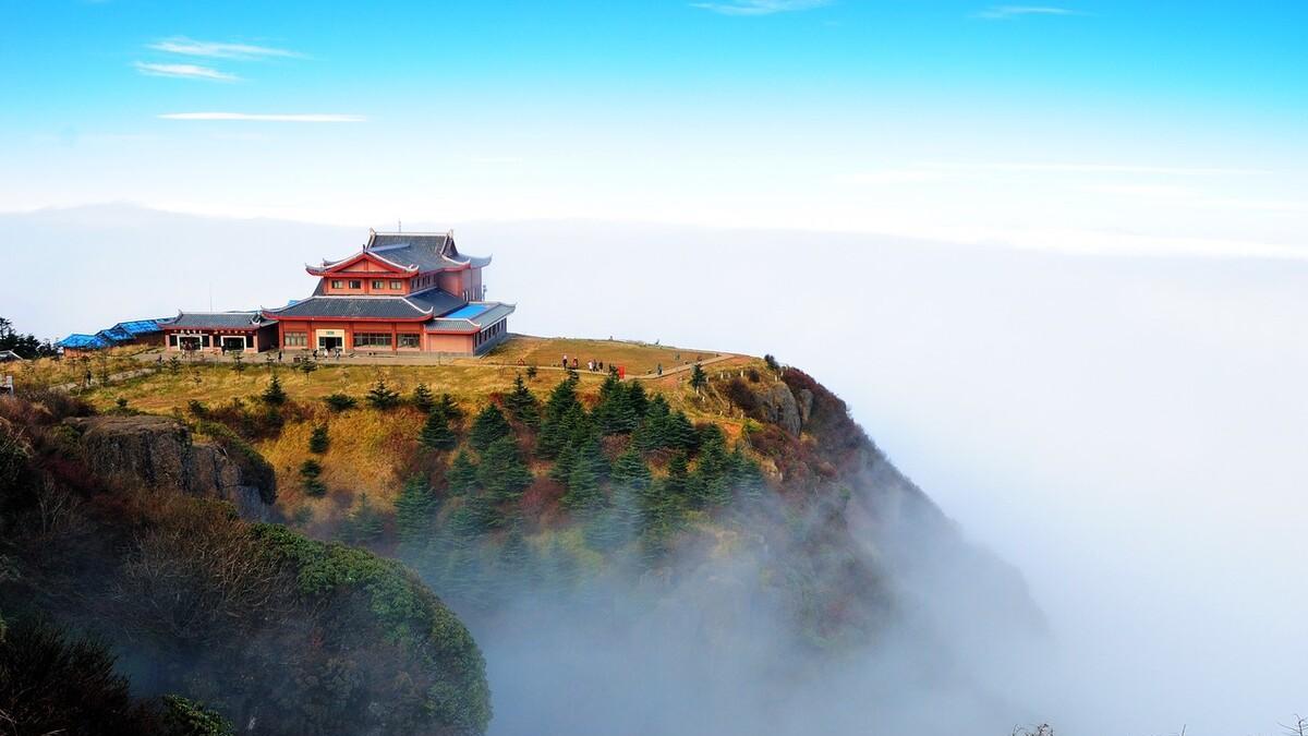 峨眉山|峨眉山，雄秀西南，秀甲天下，金顶佛光照大千