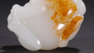 和田玉籽料|旧藏·和田玉籽料貔貅摆件