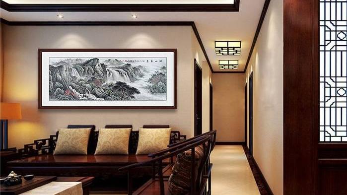 客厅挂画选择 家中装饰山水画 大气高档寓意好