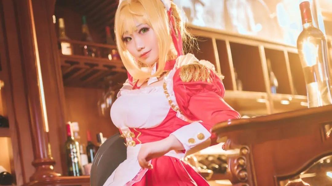 尼禄|cos：二次元cos大赏尼禄同人女仆cos正片@米九
