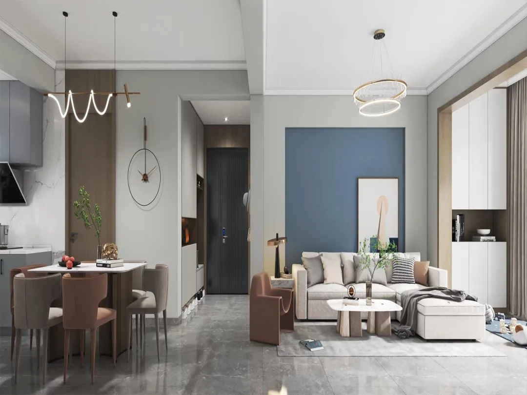 曼城128㎡现代风格，优雅浪漫