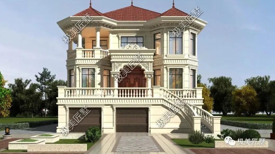带有架空设计的三层欧式别墅，你确定不想看看吗？