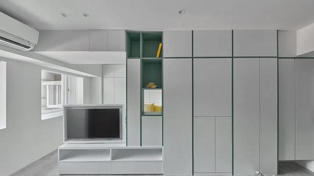 26㎡老房逆袭，改出7大功能区，还有隐形家具和旋转电视，真赞！