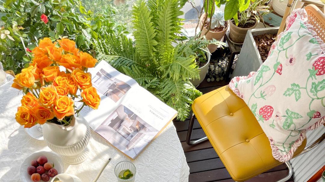 6楼江景房，开放式阳台花园改造 ，仿佛置身在大自然的森林里