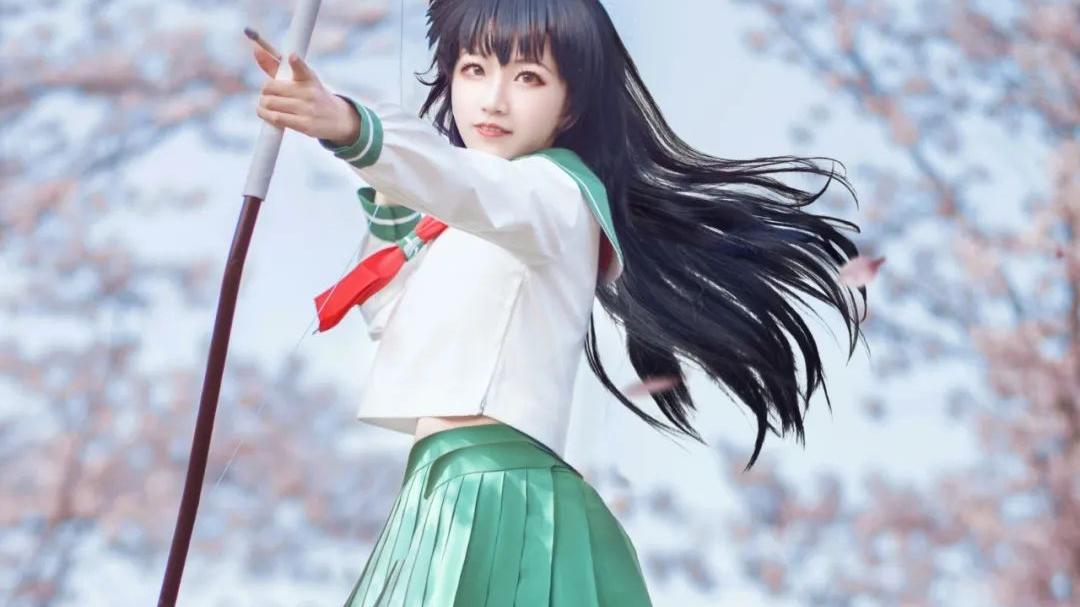 |cos：犬夜叉戈薇cos正片@风眠眠