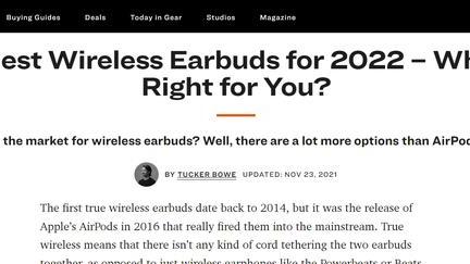 小程序|著名科技媒体发布2022年最佳无线蓝牙耳机，这12款高质量机型上榜