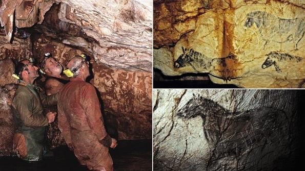 2万年前全球大结冰，法国海岸露出个神秘洞穴，原始人在里面作画