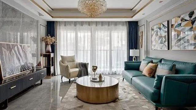 146m2轻奢美式，金铜色元素大量装饰，效果超治愈！