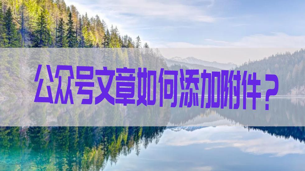 美团|15秒在公众号文章中插入一个附件，真的是太省事了！
