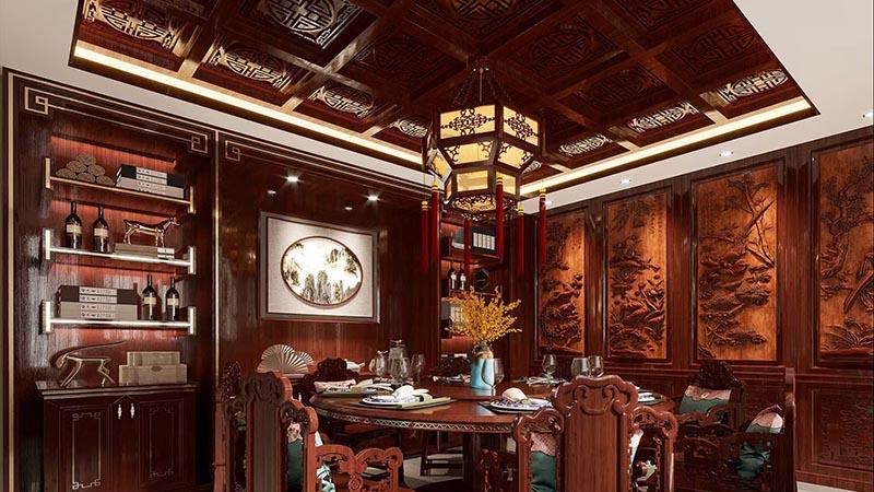 红木装修，繁复而不媚俗，传统中不失现代质感