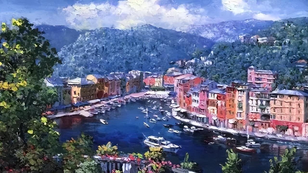 欧洲|50幅油画，50幅浓郁的欧洲小镇风情，美不胜收！