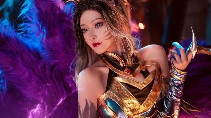 手机游戏|cos：?英雄联盟手游魔女阿狸cos正片露兒大魔王