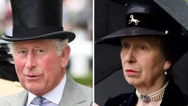 安妮公主|?72岁安妮公主面如土色，护送女王灵柩离开，比查尔斯悲伤多了