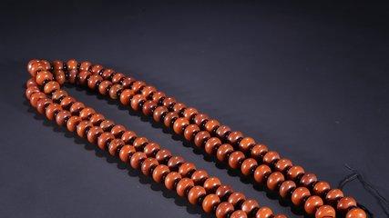 钱币|旧藏【和田玉圆珠项链】