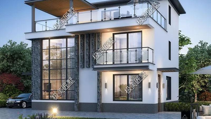 看一眼就爱上的别墅，灰白格调现代风，满满时尚气息