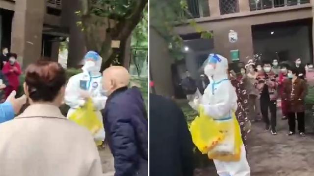 重庆南坪某小区惊现假“大白”，被居民当场揭穿？原来竟是大乌龙
