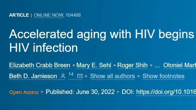 艾滋病靠ART就行了？研究发现HIV病毒可能会加速身体衰老过程