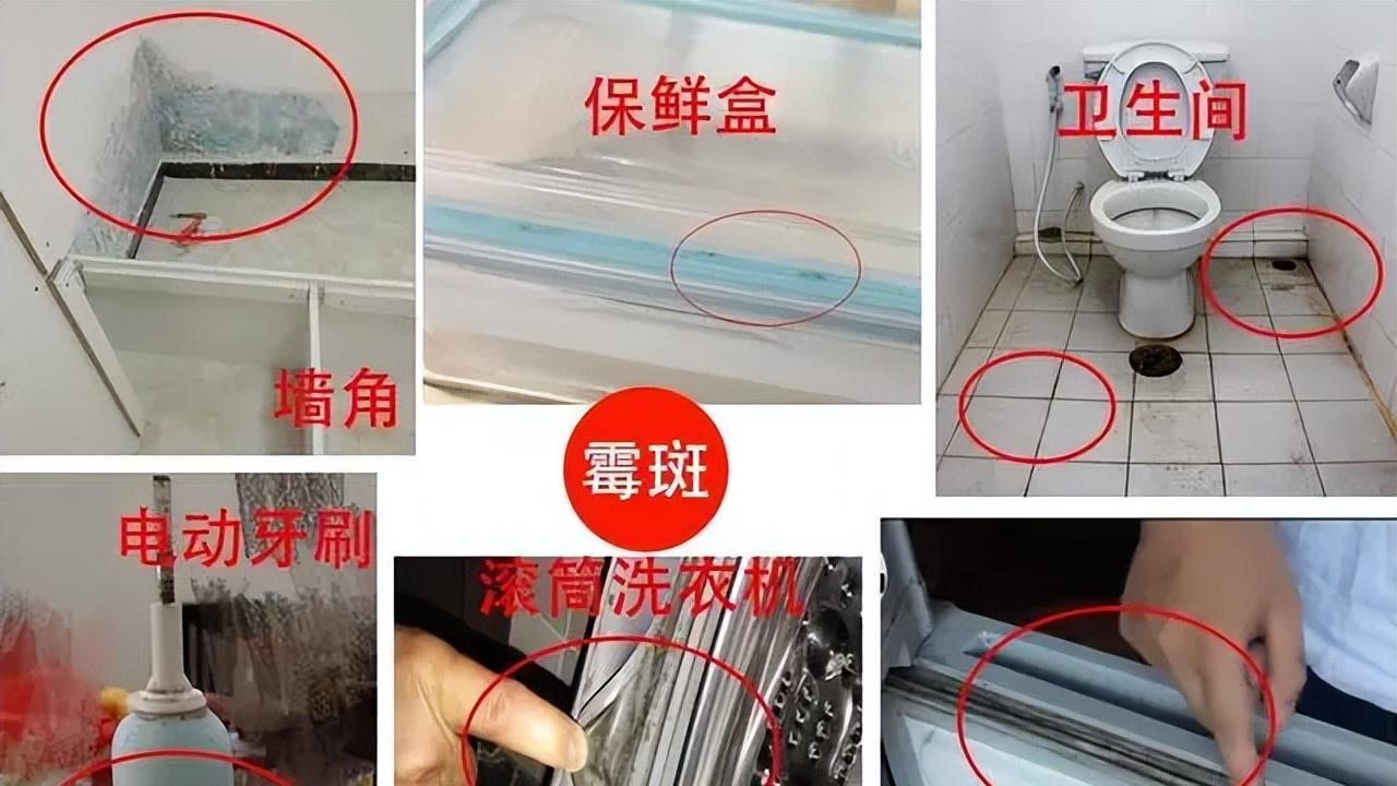 玻璃胶发霉别用酒精擦，试试老保洁这招，霉斑自动消失