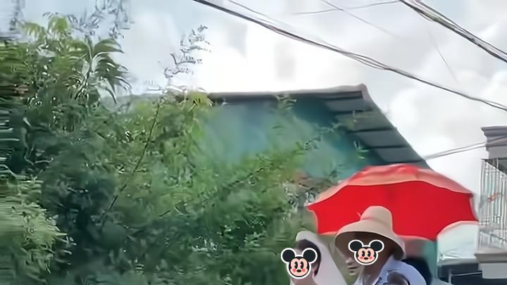 男子为了让妻子有一个既浪漫又难忘的婚礼，拿黄牛车，来充当婚车
