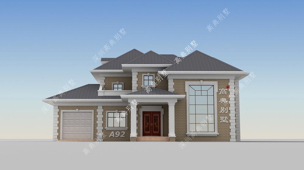 两层别墅怎么建的漂亮又独特？这款给您答案，简直鹤立鸡群