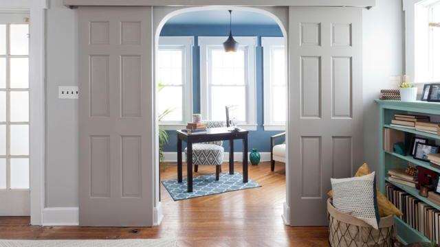 既然没有门垛，干脆就别装门套了！现流行这种网红门，简单省事！