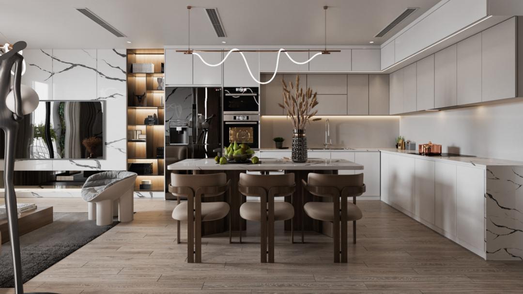 128㎡的家，全屋轻奢精致，收纳一丝不苟