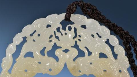 和田玉籽料|和田玉籽料双龙戏珠璧