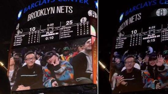 张惠妹|张惠妹纽约伪装观看NBA，意外现身赛场大屏幕