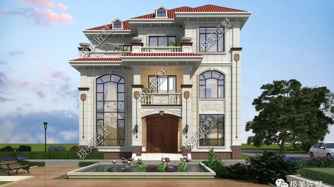 外观精美豪华别墅，超大挑空客彰显大气，多间卧室，居住舒适。