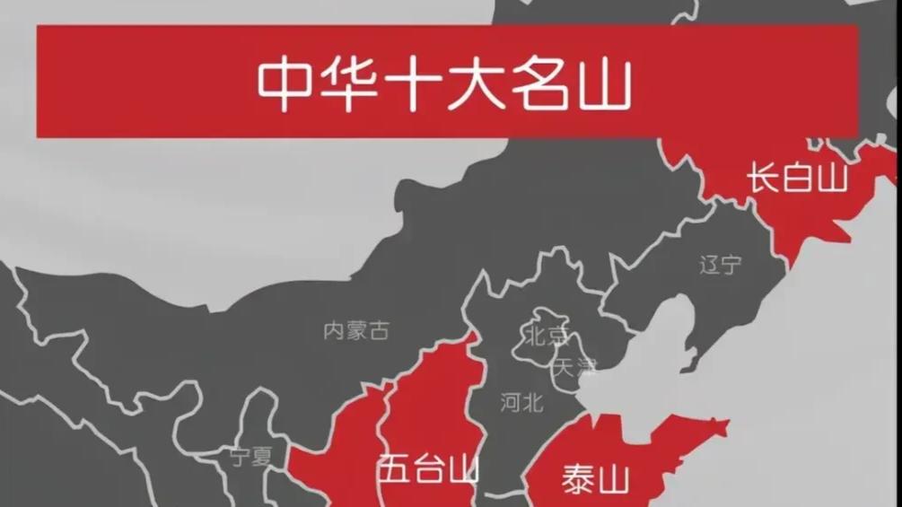 长白山|中华十大名山分布