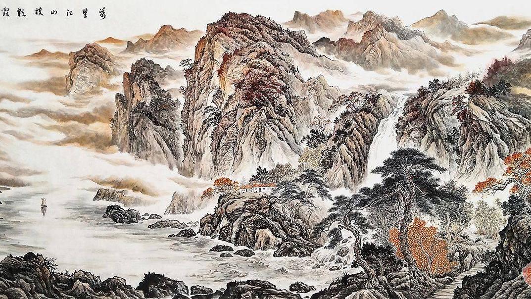 客厅装饰挂画怎么选？清新山水画温馨浪漫