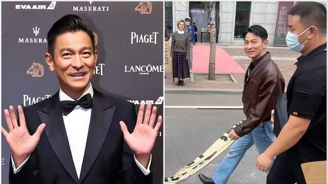 刘德华|刘德华出现哈尔滨，拍摄新作《莫斯科行动》，身高逗乐网友