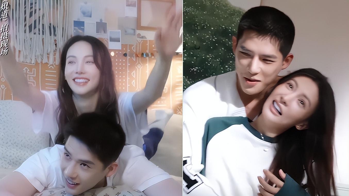 金晨|金晨和小8岁男星演情侣！双腿环抱男方腰间，摔倒在地亲昵打闹
