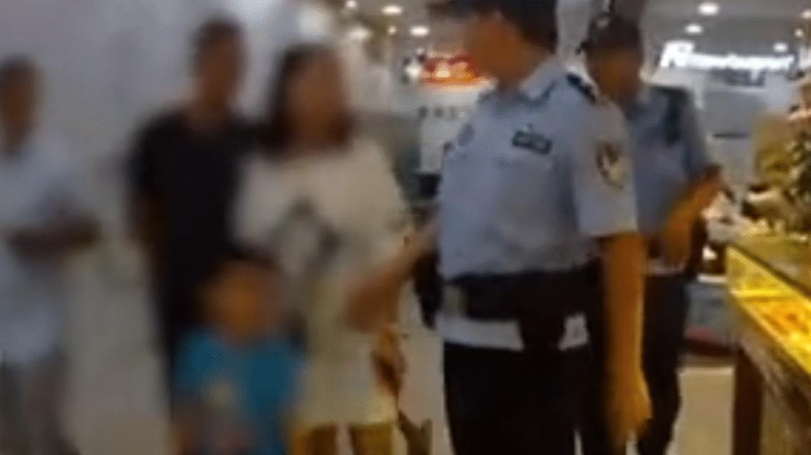 江苏常熟，民警接到夫妻报案，称在超市碰到自己的孩子和人贩子