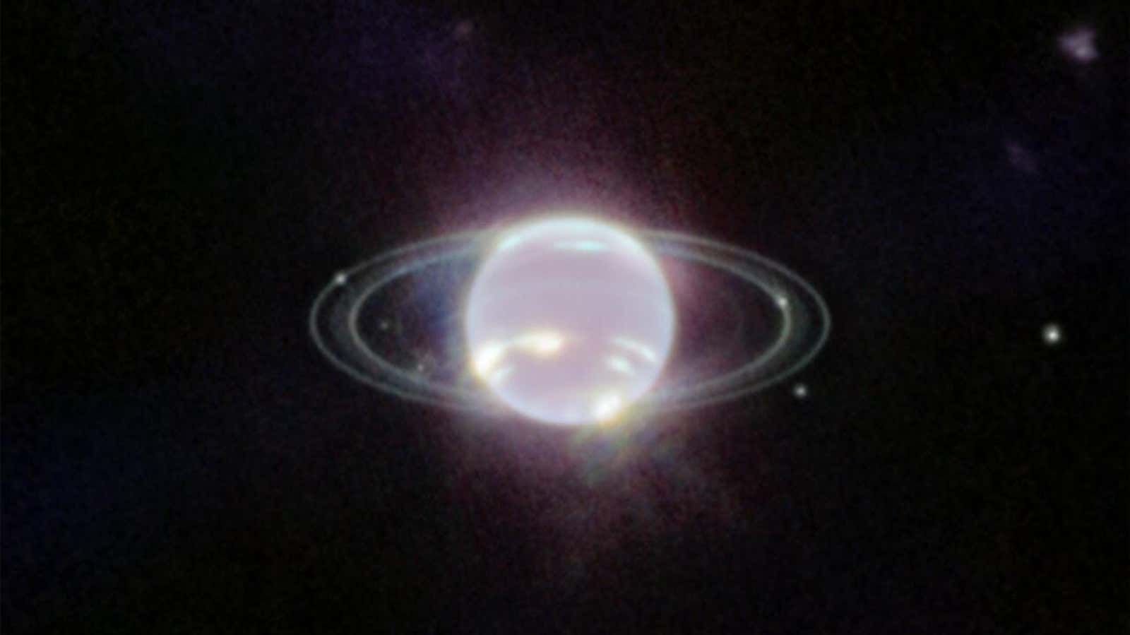 韦伯太空望远镜为我们展示了一个前所未见的海王星