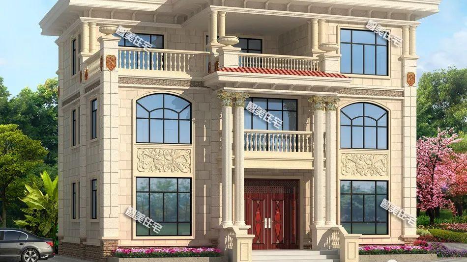 卧室|在湖南老家盖新房，室内肯定要有大堂屋，这栋别墅入户门就很气派