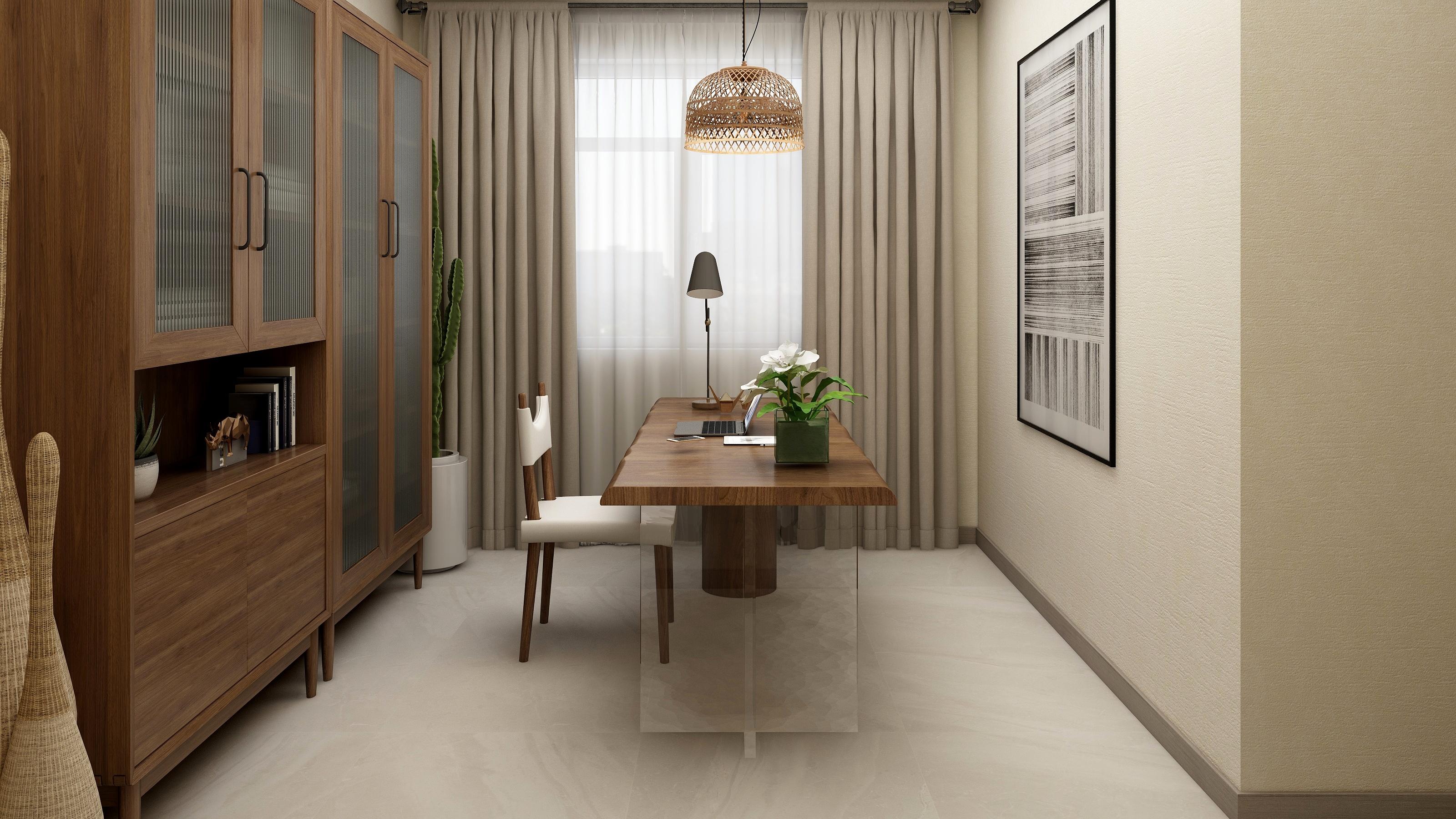 兰州城市人家装饰鸿运润园150平米自然风设计