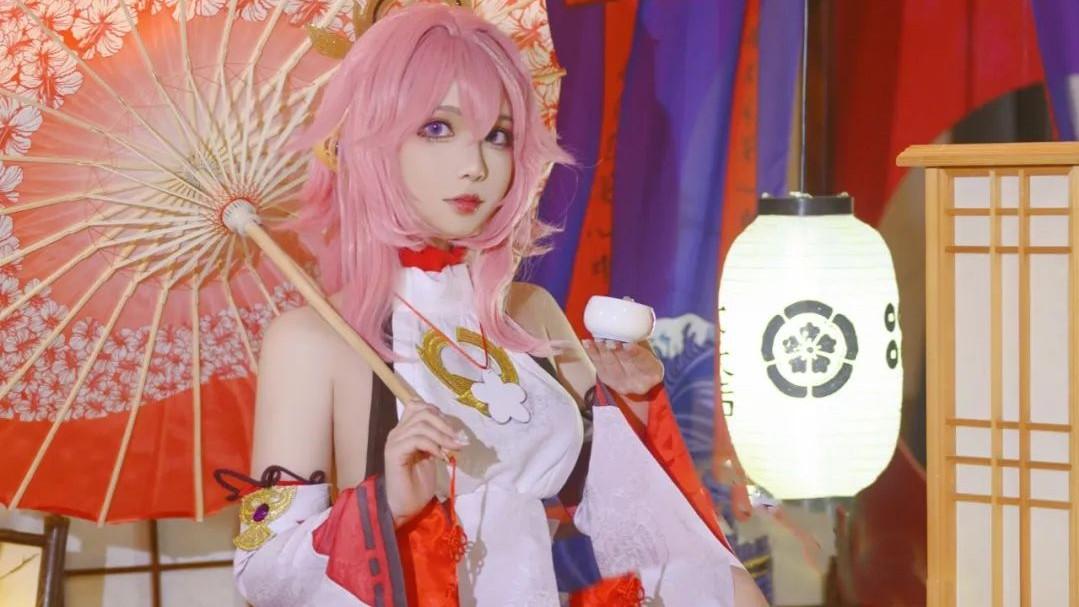 |cos：原神八重神子cos正片@凌凌子