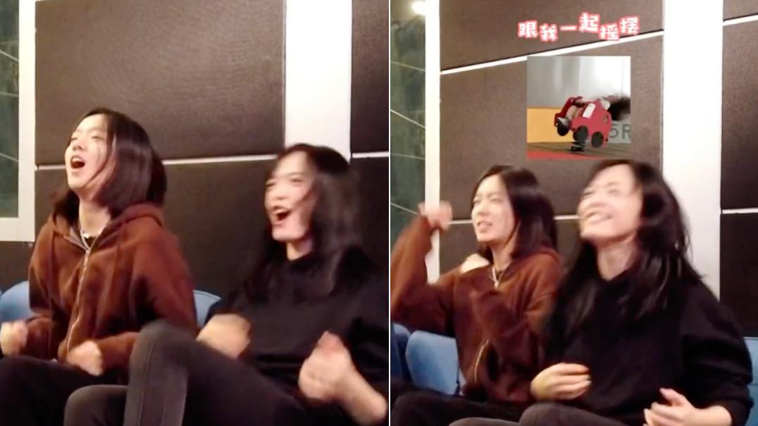 姚晨|43岁姚晨在片场狂欢跳舞，摇头晃脑打扮酷帅，吃烤串喝奶茶不怕胖