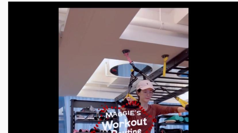 江疏影|江疏影素颜健身表情痛苦！举铁做深蹲大秀翘臀，浑身暴汗相当卖力