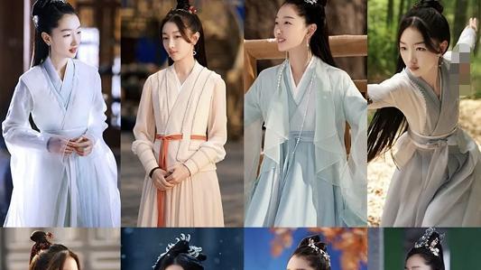 杨幂|仙侠剧服装越来越敷衍，杨幂领跑新剧造型，“花里胡哨”太喜欢了