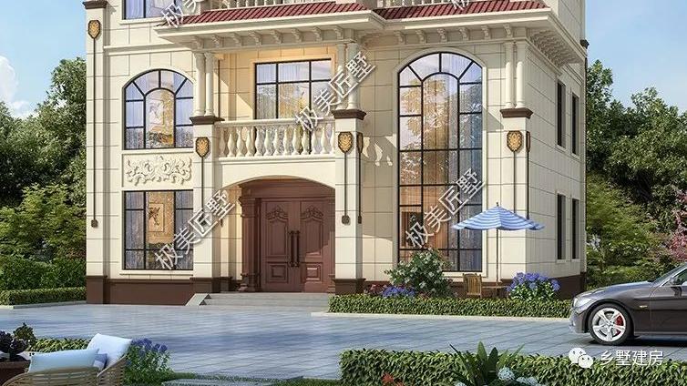 13X12米经典三层简欧别墅，同样的自建房，不一样的韵味