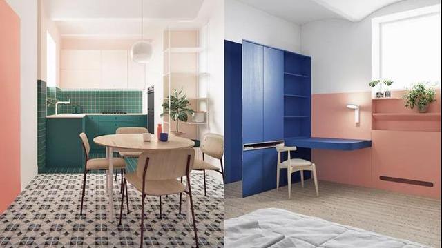 64㎡北欧风小宅，配色大胆出众，让人一见倾心！