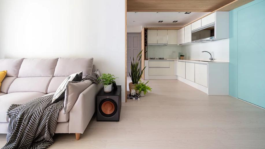 套内56㎡新房，开门见厅？看看这套小户型设计，实用又好看