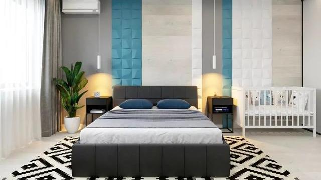 64平米小户型装修风格清新自然，蓝与白的设计堪称“海洋之家”