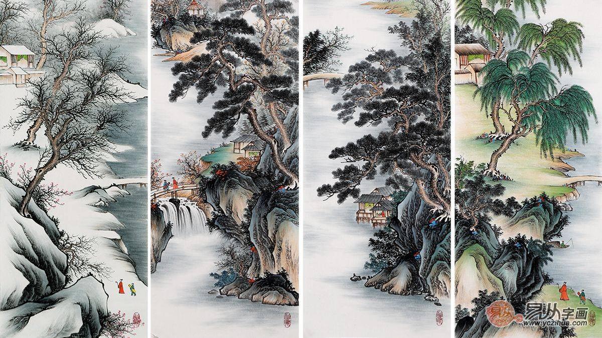 客厅如何装饰 山水画装饰家居 气质非凡魅力十足