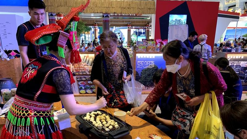 荷花|2022中国国际旅交会 | 跟着文旅中国记者逛盛会