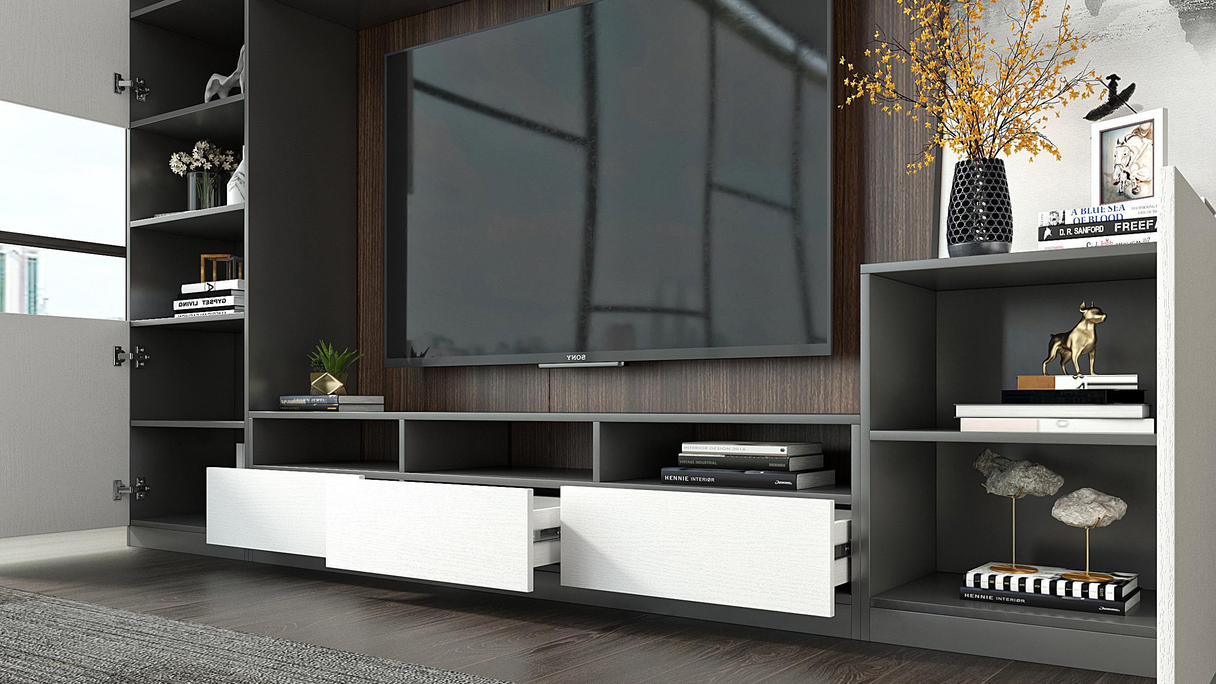 柜子样式的背景墙真的会显得特别的乱吗？