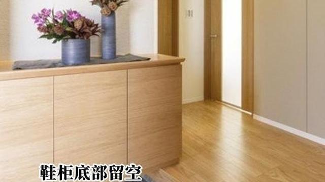 咋就这么聪明！鞋柜底部留空20公分，藏排抽拉板，放鞋正正好