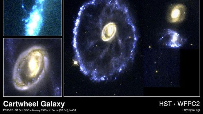 5亿光年外！韦布拍摄车轮星系，和哈勃对比图在这里！
